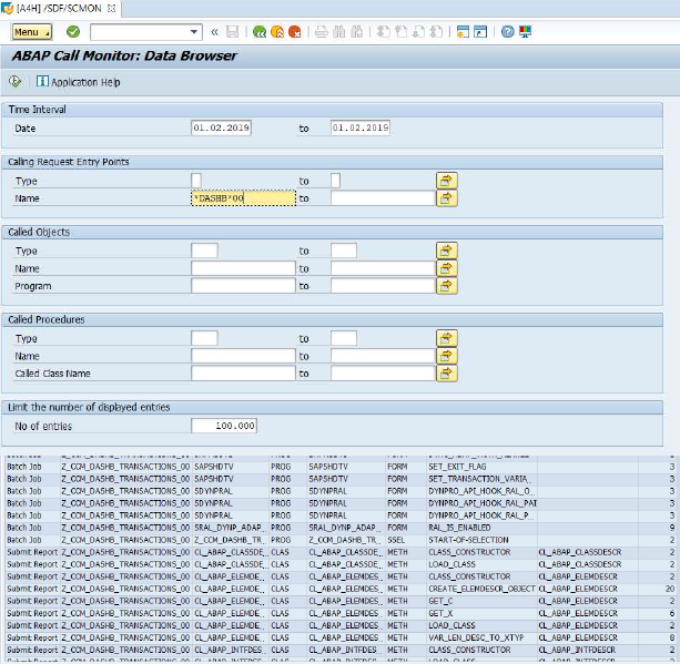 Szkolenie SAP - ABAP Call Monitor & SUSG.